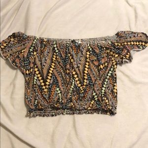 Printed crop top